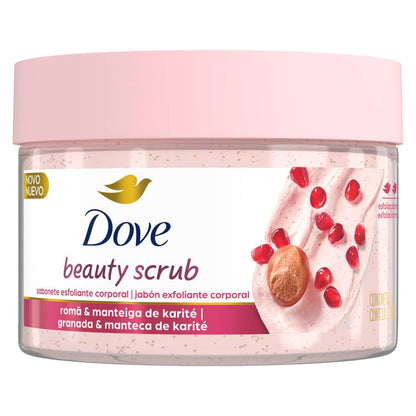 Dove Beauty Scrub Jabón Exfoliante Corporal Granada y Manteca de Karité, 280 g