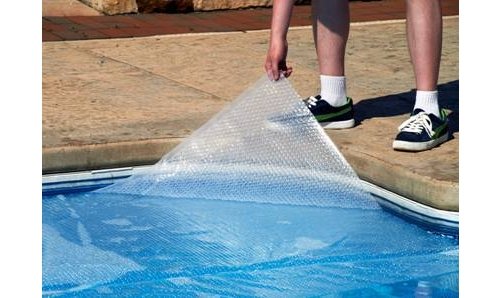Blue Wave - Manta Solar Redonda de 24 pies – Cubierta de Piscina de 12 Mil con Burbujas térmicas para retener el Calor y Reducir la evaporación, Cubierta Solar Resistente a la decoloración para