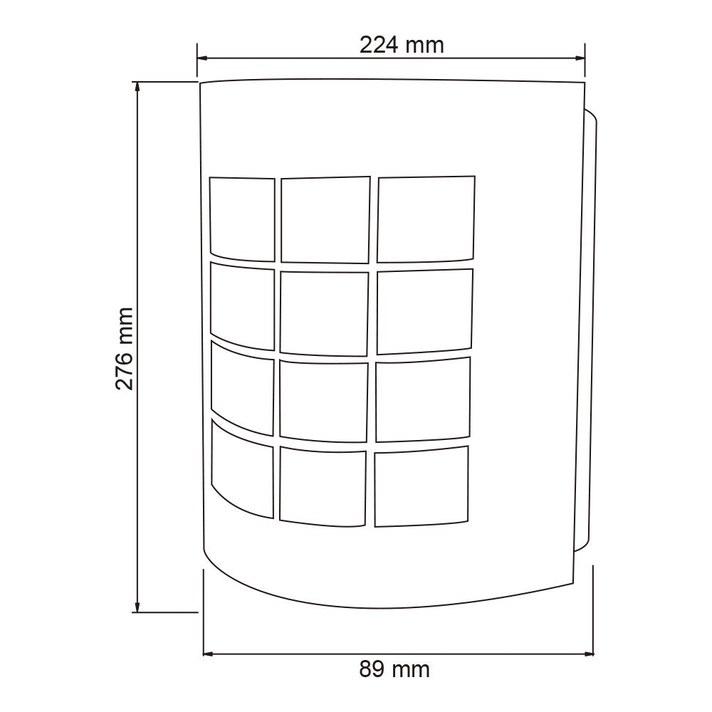 Tecnolite - Lámpara de Pared para Exterior, Color Satinado, Base E27, 100 - 240 Volts