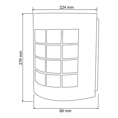 Tecnolite - Lámpara de Pared para Exterior, Color Satinado, Base E27, 100 - 240 Volts