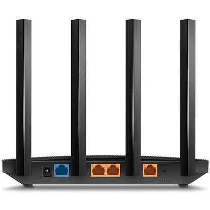 TP-Link Archer AX12 Router WiFi6 AX1500 Doble Banda hasta 1.5Gbps - 1 WAN + 3 LAN Gigabit - Conecta Más Dispositivos - Cobertura Ampliada - Controles parentales - App Tether - Configura en Minutos