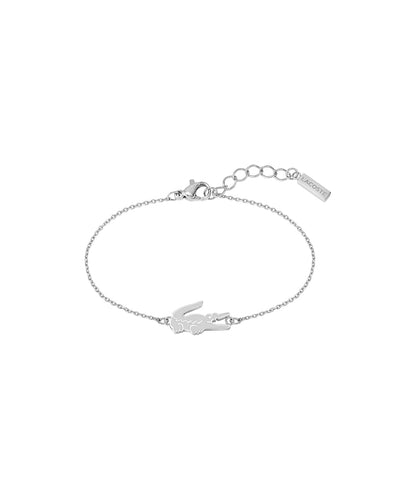 Lacoste - Pulsera para Mujer Dorada Acero Inoxidable Cadena Fina Diseño Elegante Moderno Joyería Original Regalo Mujer. - plateado - Pulsera