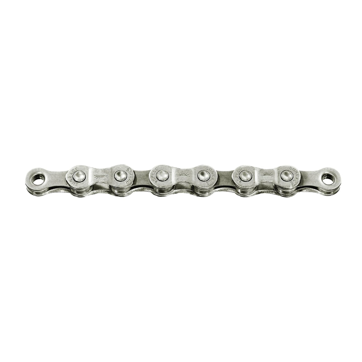 SUNRACE Cadena CNM94 1/2X11/128 9P 116 Eslabones Gris Gris Cajita CNM94.116Q.YS0.BXB