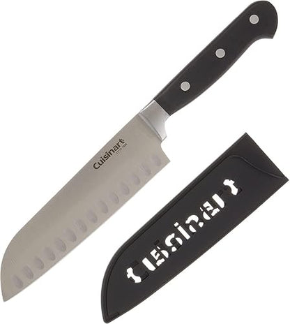 Cuisinart C77TR-8SL Cuchillo clásico con remache triple, 20.3 cm, negro, cuchillo santoku 17.8 cm (7"), Negro, 1