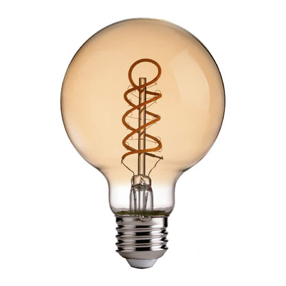 Tecnolite Connect - Foco Vintage LED Inteligente G25 WiFi 5.5W - Luz Blanca Dinámica, Atenuable, Bombilla Edison Compatible con Alexa, Google Assistant, Atajos de Siri y App móvil