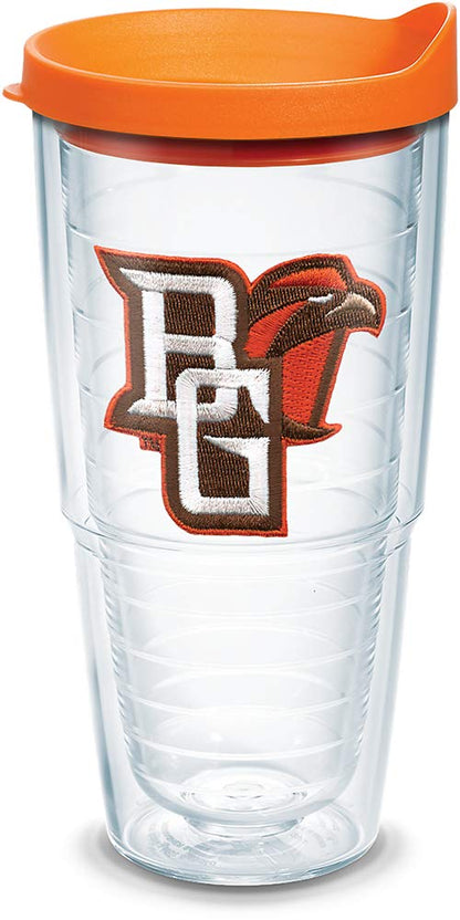 Tervis Vaso con Tapa, Diseños de Equipos Universitarios NCAA - Bowling Green St - 24 Oz - Transparente