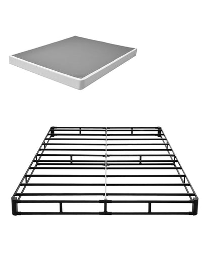 VEVOR - Somier de cama tamaño Queen con tela lavable, marco de metal resistente para cama Queen, base de colchón de 5 pulgadas, capacidad máxima de peso de 3500 libras, fácil montaje, 79.1 pulgadas de