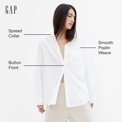 GAP Big Shirt Camisa Abotonada Mujer