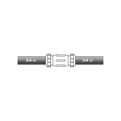 Midline Valve RSC2256 - Acoplamiento de compresión, con tuerca de embalaje, latón de 3/4 pulgadas Diámetro x 7,6 cm. Longitud