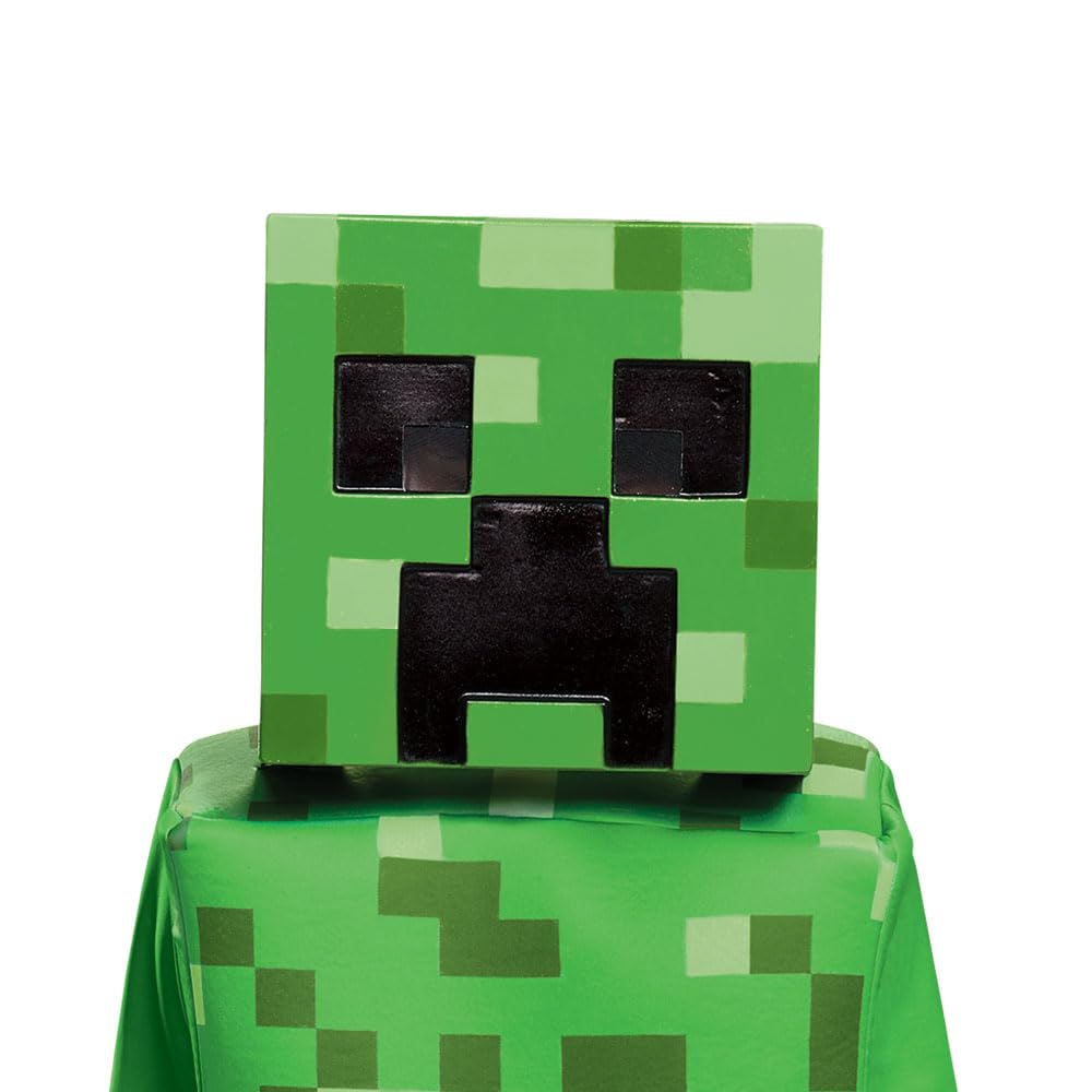 Creeper Disfraz de Minecraft de Lujo, Verde, Mediano (7-8)