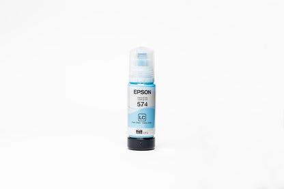 Epson Botella de Tinta Color Cian Claro T574 65 mililitros para Impresora L8050