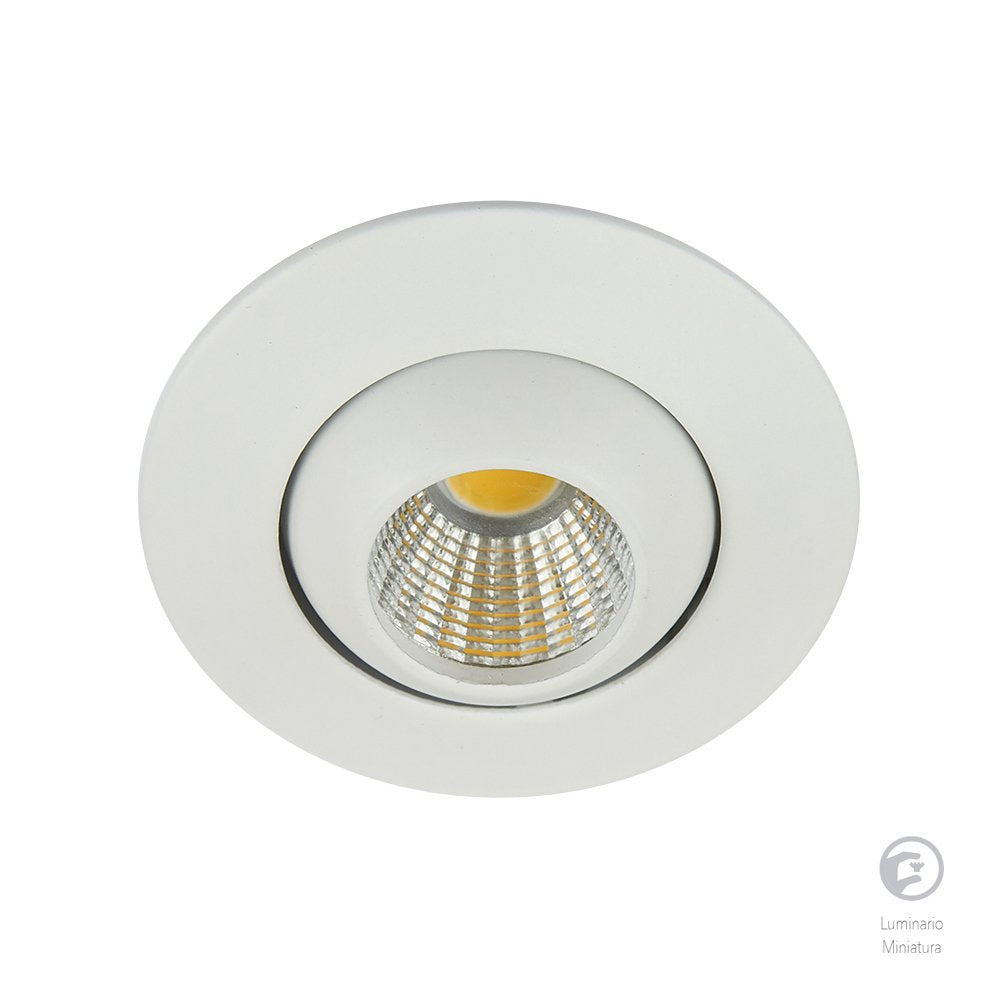 Tecnolite Lámpara de Interior LED para Empotrar YDCLED-300/B, 4 W, Luz Suave Cálida, Blanco