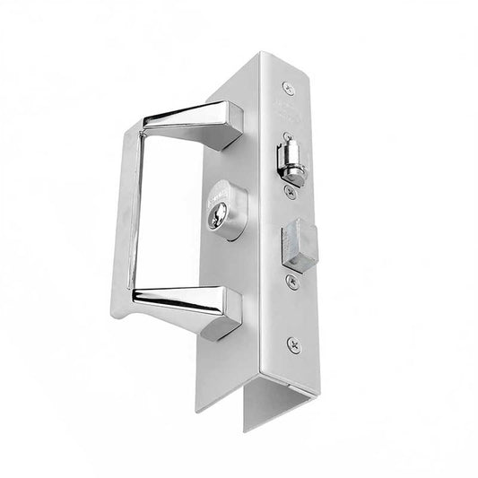 Phillips Cerradura Modelo 525 Con Doble Cilindro Para Puerta De Aluminio Plata