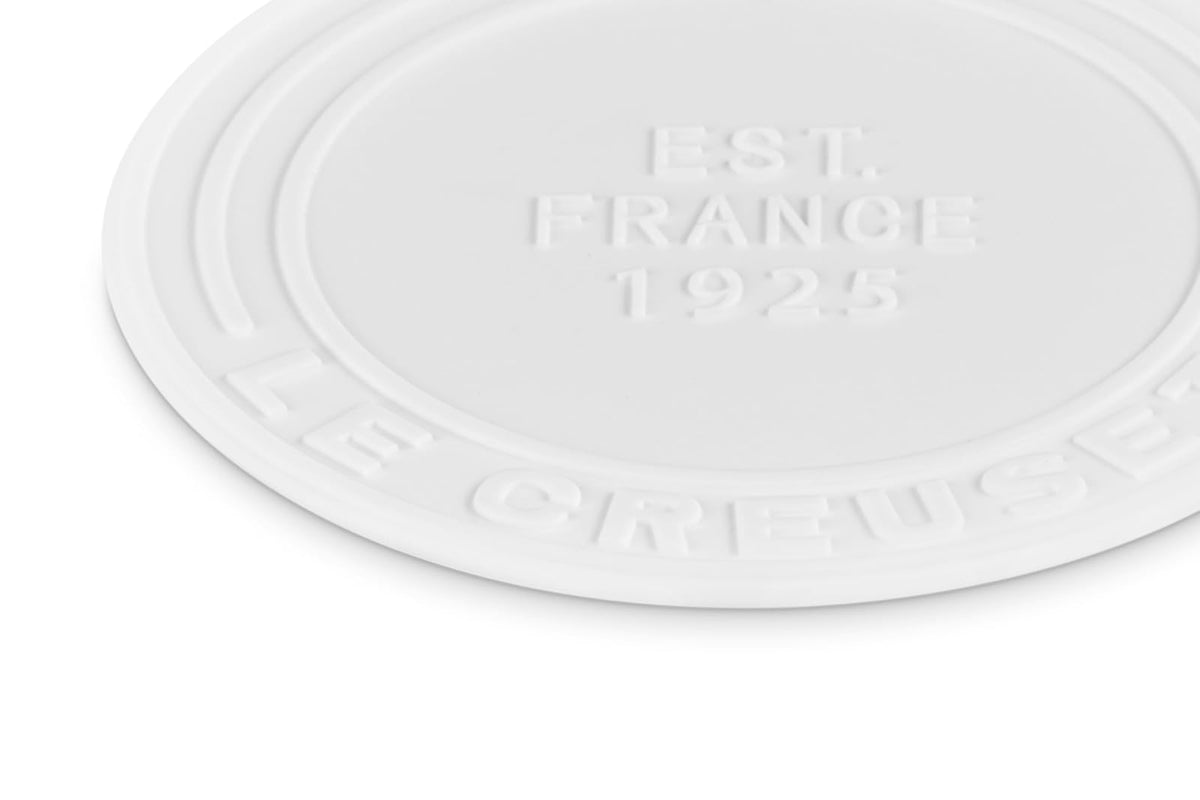 Le Creuset Posavasos de Silicona (EST. 1925), Juego de 4, Blanco