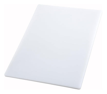 Winco CBWT-1824 tabla de cortar, 18 por 24 por 1/5.1 cm, color blanco | Apto para lavaplatos, resistente a las manchas, minimiza el embotamiento, aprobado por HACCP, ideal para embutidos