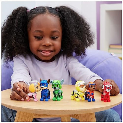 Paw Patrol La Superpelícula, Paquete de Regalo de Figuras de Juguete, con 6 Figuras de acción coleccionables, Juguetes para niños a Partir de 3 años