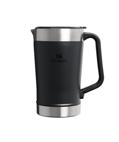 Stanley Stay-Chill Jarra de 64 onzas | Jarra de agua fría, cerveza y bebida con tapa, contenedor de bebidas duradero de gran capacidad con asa, acero inoxidable aislado, sin BPA, negro 2.0