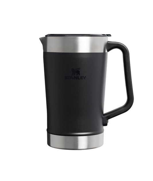 Stanley Stay-Chill Jarra de 64 onzas | Jarra de agua fría, cerveza y bebida con tapa, contenedor de bebidas duradero de gran capacidad con asa, acero inoxidable aislado, sin BPA, negro 2.0