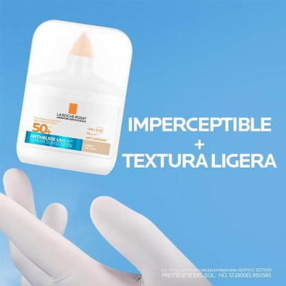 La Roche-Posay Anthelios UV AIR Serum Protector Solar SPF 50+ Tono Claro Natural, 50 ml