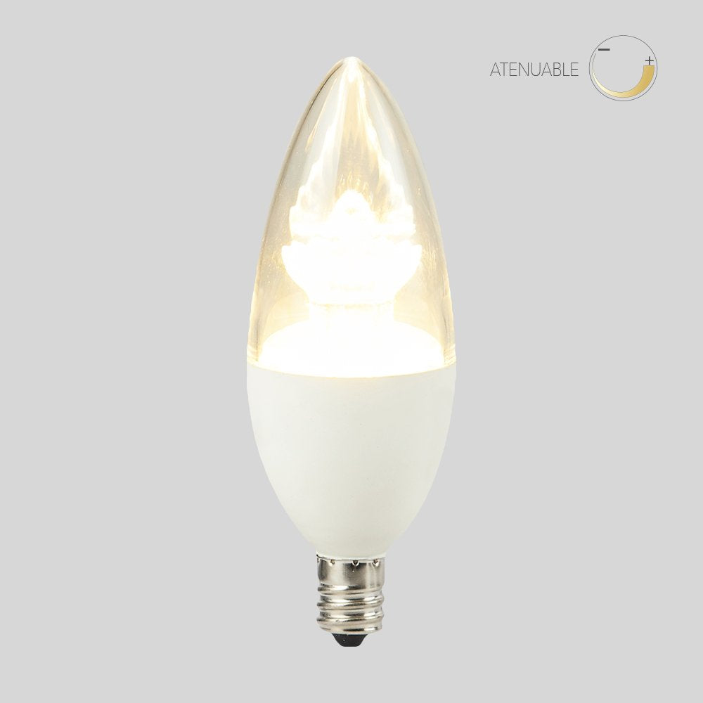 Tecnolite Foco Tipo Vela LED, color Blanco Cálido Tecnolite EICMD-LED/6W/30