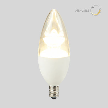 Tecnolite Foco Tipo Vela LED, color Blanco Cálido Tecnolite EICMD-LED/6W/30