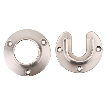 Knape & Vogt John Sterling Heavy Duty clóset Pole sockets, Níquel Cepillado, 1