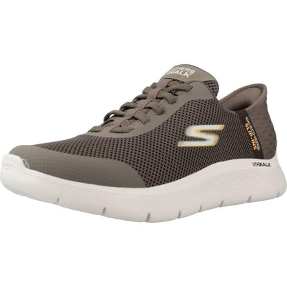 Skechers Go Walk Flex Hands Up Tenis para Hombre - Marrón - 27.5 cm