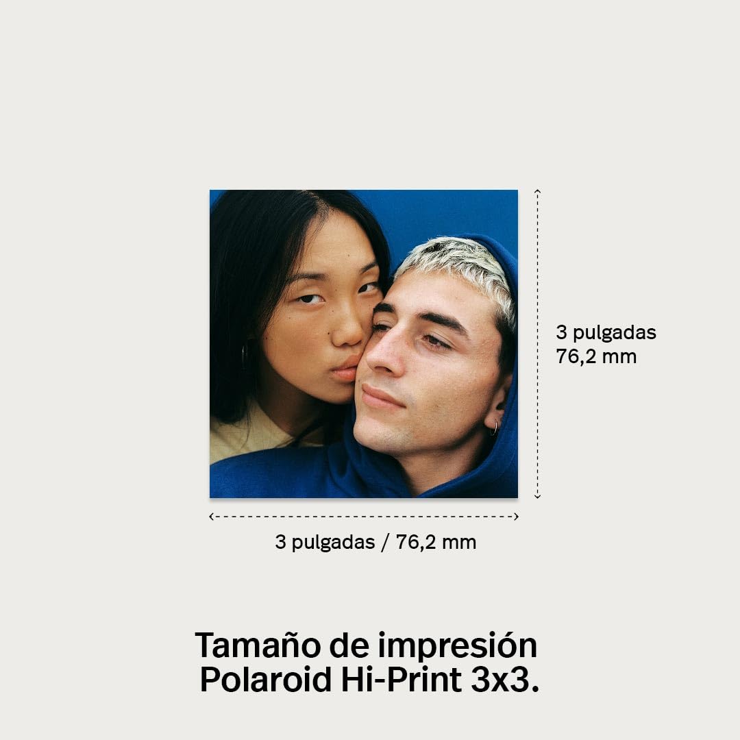 Polaroid Hi-Print 6646 - Papel fotográfico de 3 x 3-30 hojas de fotos