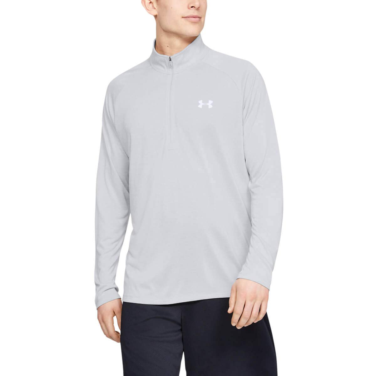 Under Armour Camiseta Tech 2.0 Media Cremallera para Hombre - Gris - 3XL