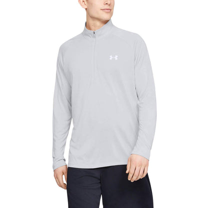 Under Armour Camiseta Tech 2.0 Media Cremallera para Hombre - Gris - 3XL
