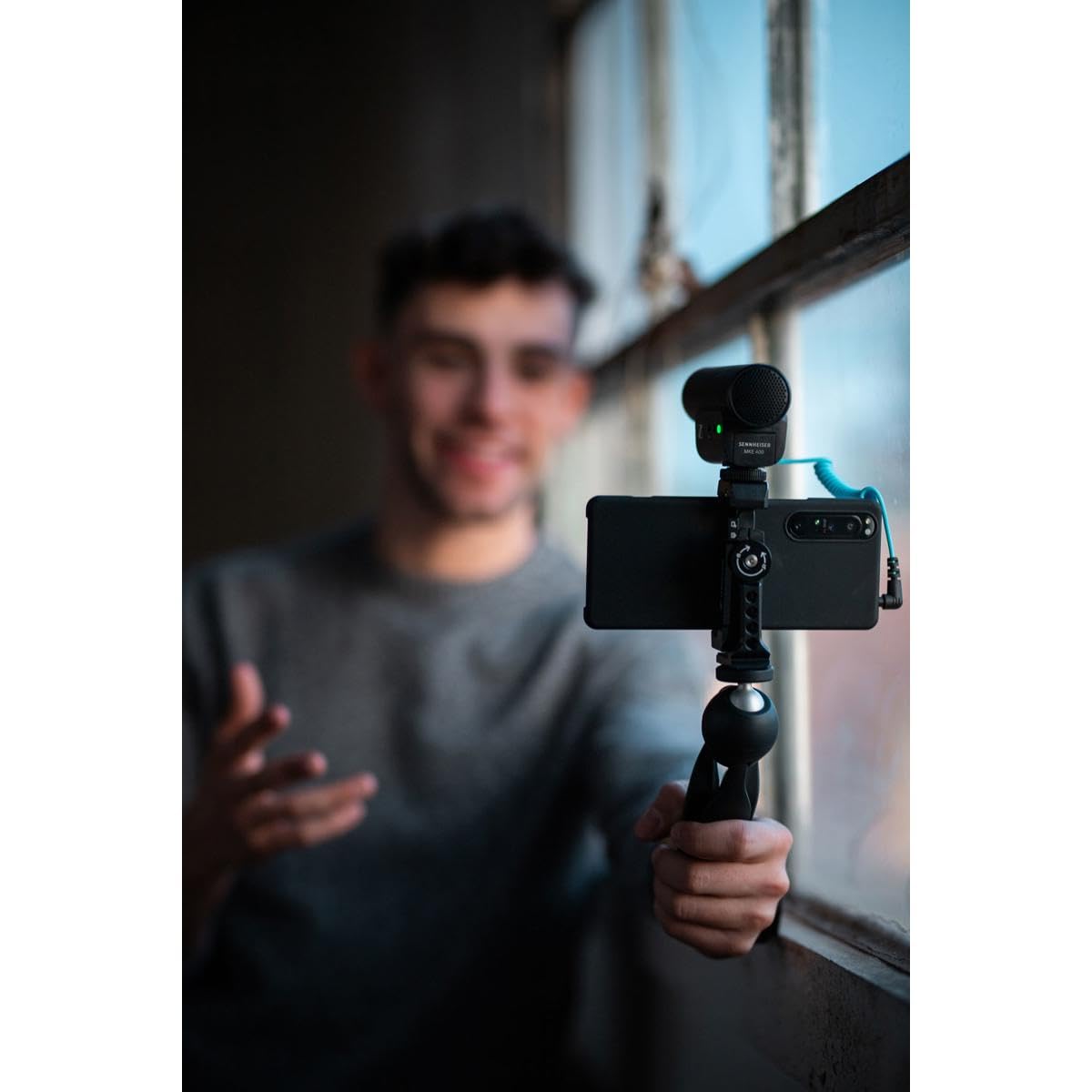 Micrófono Sennheiser para camáras MKE 400 MOBILE KIT