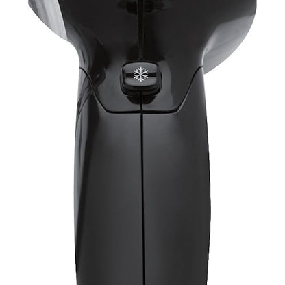 Revlon Secadora de Viaje Compacta Plegable con Tecnología Iónica, Mango Plegable, 2 Temperaturas, 2 Velocidades, Voltaje Doble, Negro