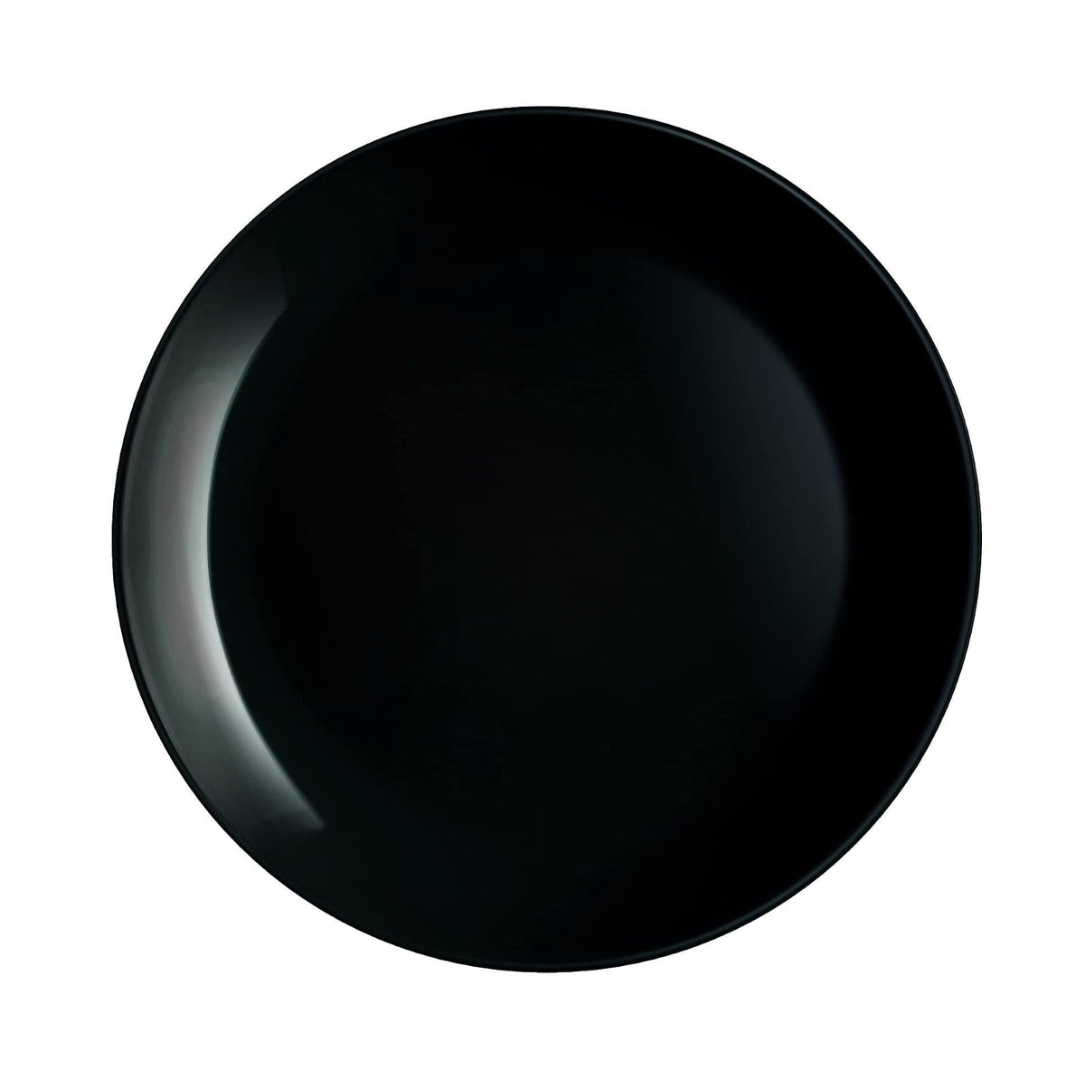 Juego de 4 Platos Trinche Modernos de Opal Diwali Negro Luminarc