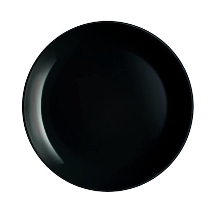 Juego de 4 Platos Trinche Modernos de Opal Diwali Negro Luminarc