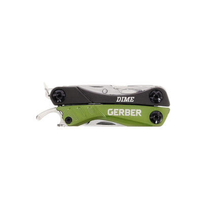 Gerber Dime multiherramienta, color morado [31 – 002937] | Verde, 10 herramientas integradas, compacto, resistente