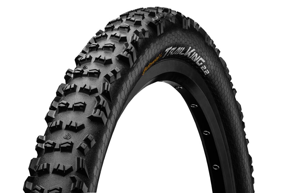 Continental Mountain Bike Protection Neumático para Bicicleta de montaña, Color Negro, sin Tubo, Plegable, Hecho a Mano, MTB Performance Tire (66.04 cm, 69.85 cm, 73.66 cm) - 29 x 2.4 - Trail King