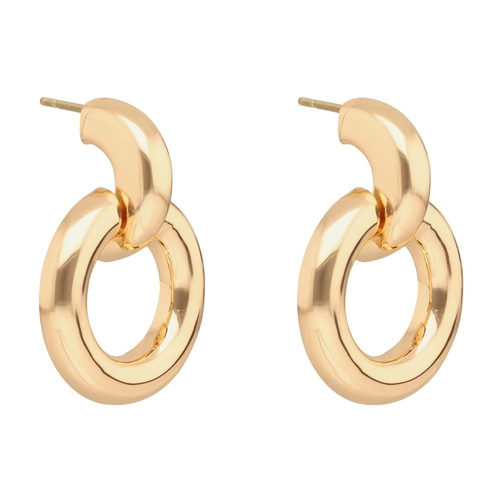 Nine West Aretes Dorado para Mujer