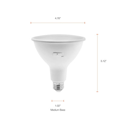 Sylvania foco LED PAR38, 100 W = 15 W, 3 CCT Select (2700 K / 3000 K / 5000 K), 13 años, regulable, 1100 lúmenes, clasificación húmeda, Energy Star - 1 paquete (41383)