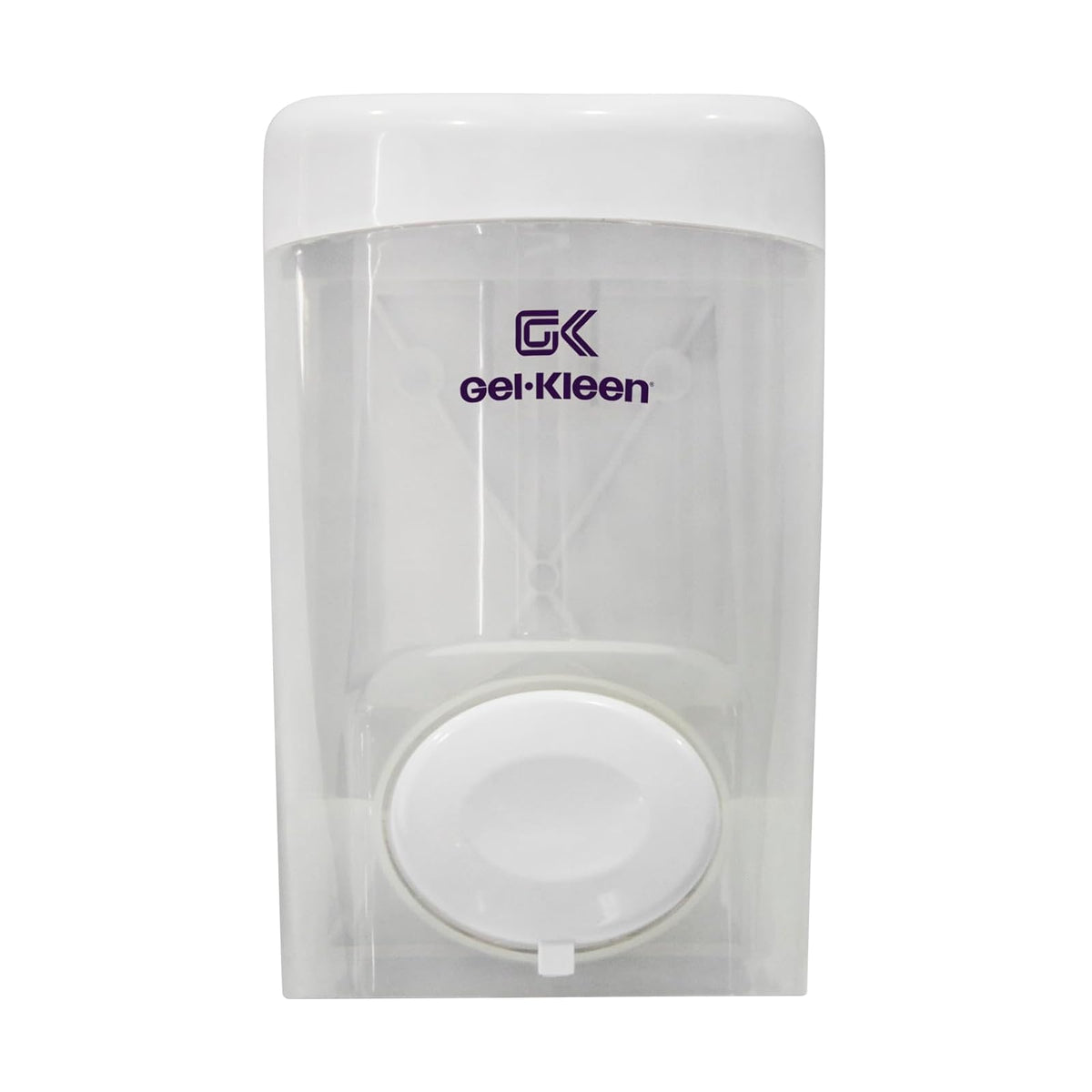Gel-Kleen Jabonera Rellenable Pared 750 ml Blanca - Despachador Universal de Plástico de Alto Impacto para Jabón Líquido o Gel Antibacterial, Dosificador para Baño, Hogar, Oficina y Negocio.