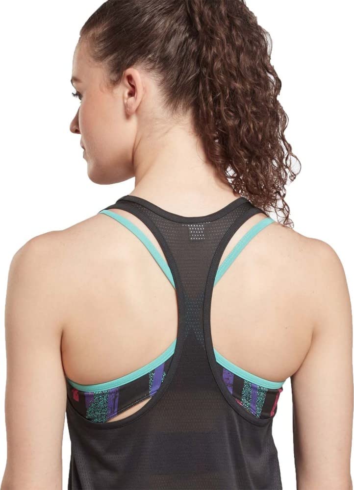REEBOKPLAYERA ID Train Mesh Back Tank para Mujer Color Negro Talla 2XL