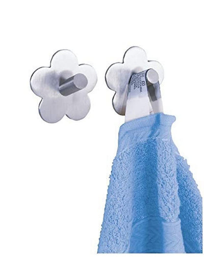Wenko 4466030100 Juego de 2 Ganchos Acero Modelo Fiore Mat