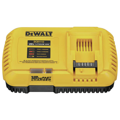 DEWALT Cargador de batería, 20 V + cargador rápido Flexvolt (DCB1112)