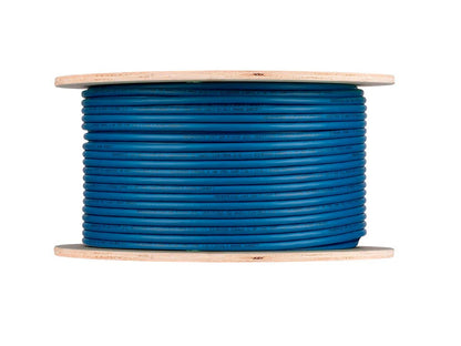 Monoprice Cable de red Cat8 – 250 pies a granel – azul | 2 GHz, blindado S/FTP, sólido, 22 AWG, 40 G, cobre desnudo, para conmutador Ethernet, módem, enrutador – serie Entegrade