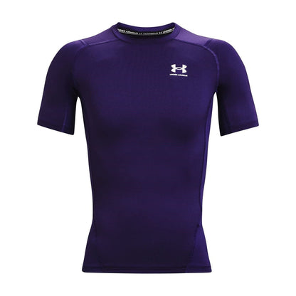 Under Armour HeatGear Camiseta de Compresión para Hombre - Púrpura (500) - Blanco - XXL