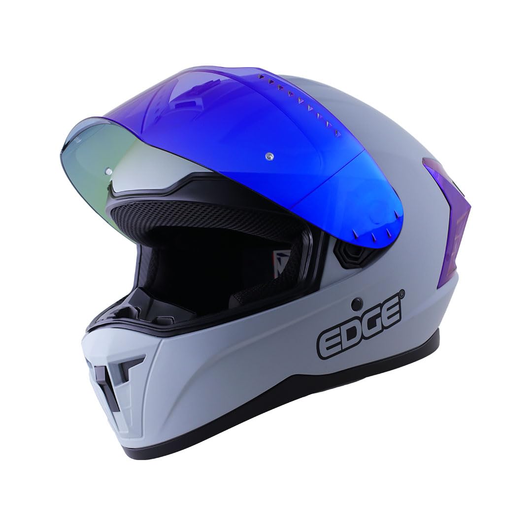 Casco para Moto Extreme - Casco Motocicleta Marca Edge - Visor Doble ANTIVAHO - Cascos para Motos Certificados Dot Moto - Accesorios para Moto