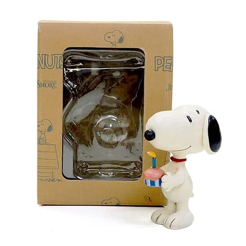 Enesco Peanuts by Jim Shore Snoopy - Mini Figura de cumpleaños