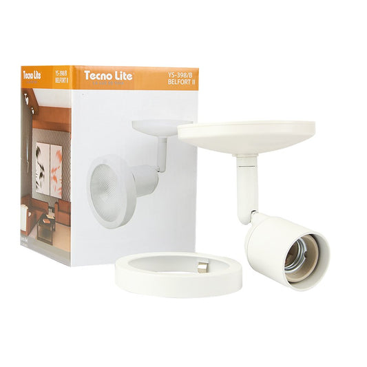 Tecnolite Lámpara Spot Dirigible de Sobreponer, Potencia Máx. 75 W, Base E27, Foco PAR30 no incluido