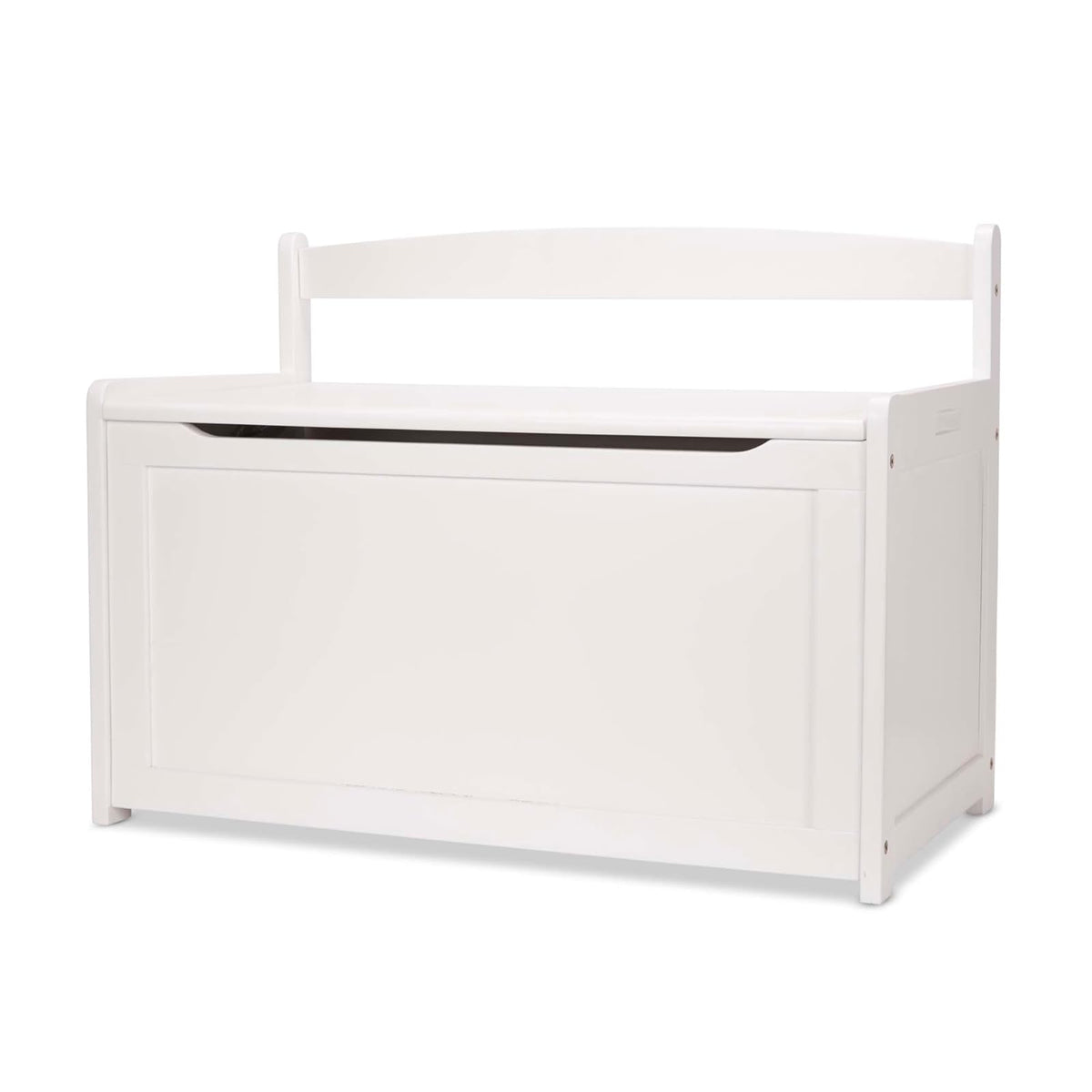 Melissa & Doug Baúl de Madera para Juguetes, Baúl de Madera Resistente, 2.3 Metros Cúbicos de Almacenamiento, Fácil de Armar, Blanco