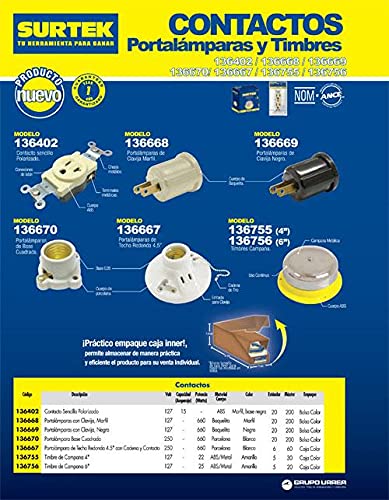 Surtek 136755 Timbre de campana 4"