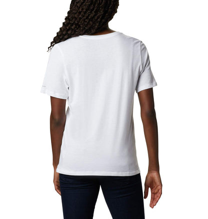 Columbia Mount Rose - Camiseta Relajada, Mezcla de algodón Camiseta para Mujer
